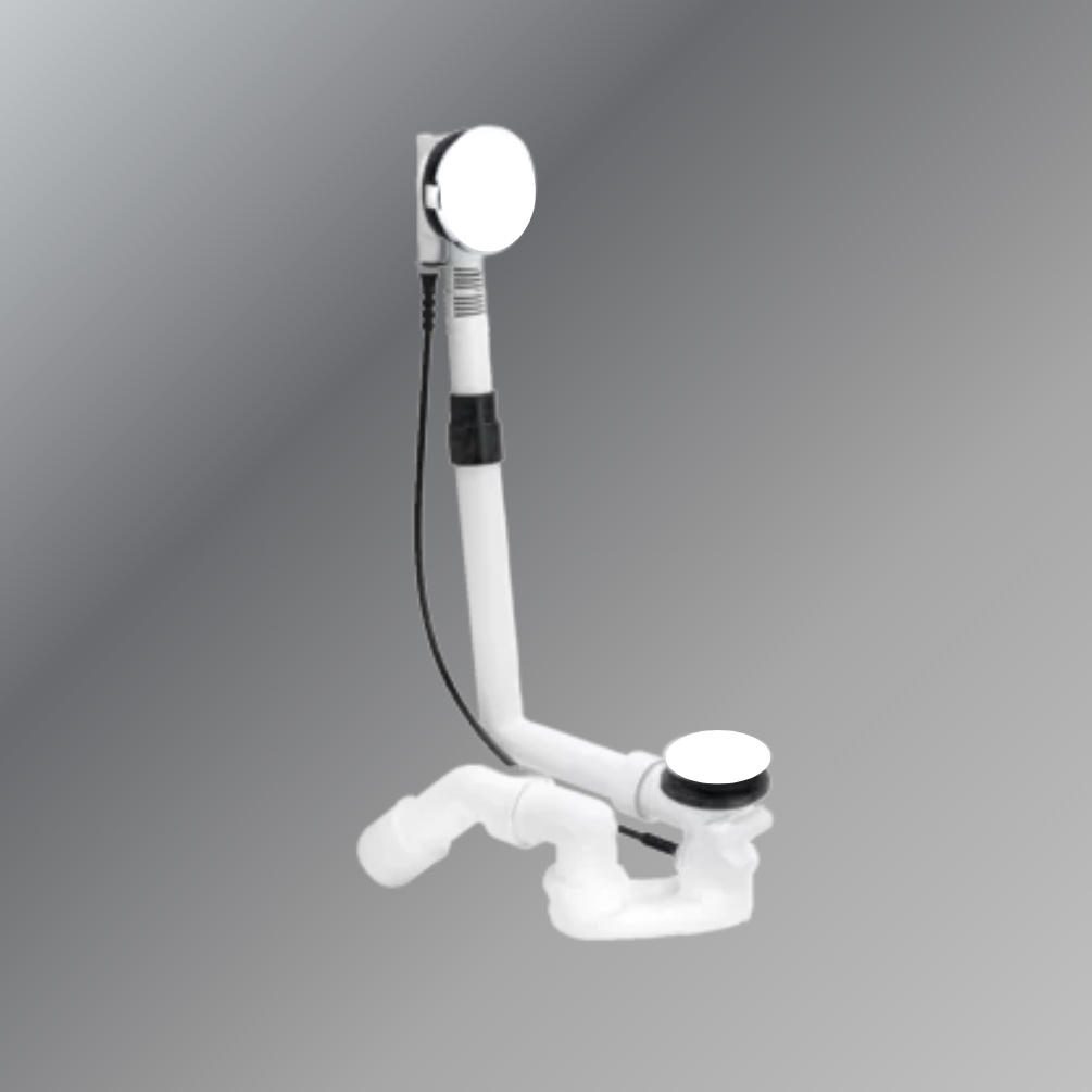 Product cut out image of the Bette White Pop Up Bath Waste & Overflow